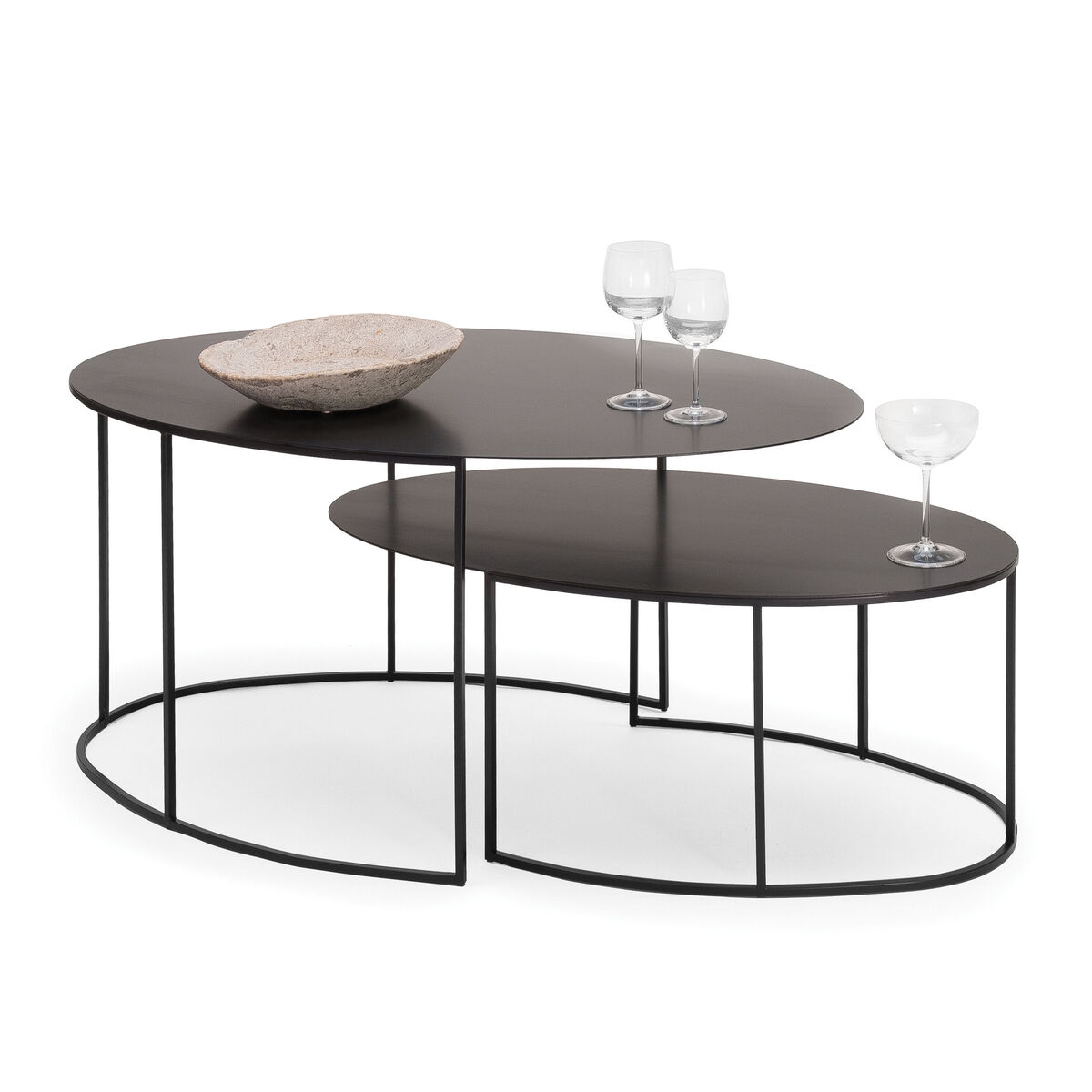 Slim Irony Coffee table - Oval - H 29 cm by Zeus Black – image 3