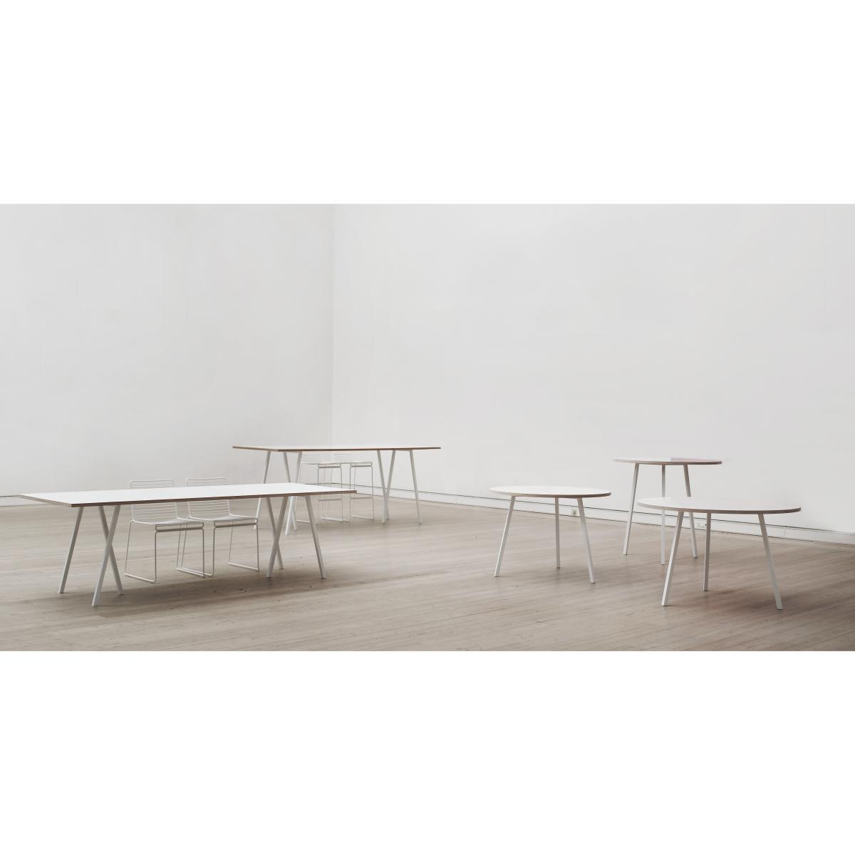 Loop Rectangular table - L 180 cm by Hay White – image 2