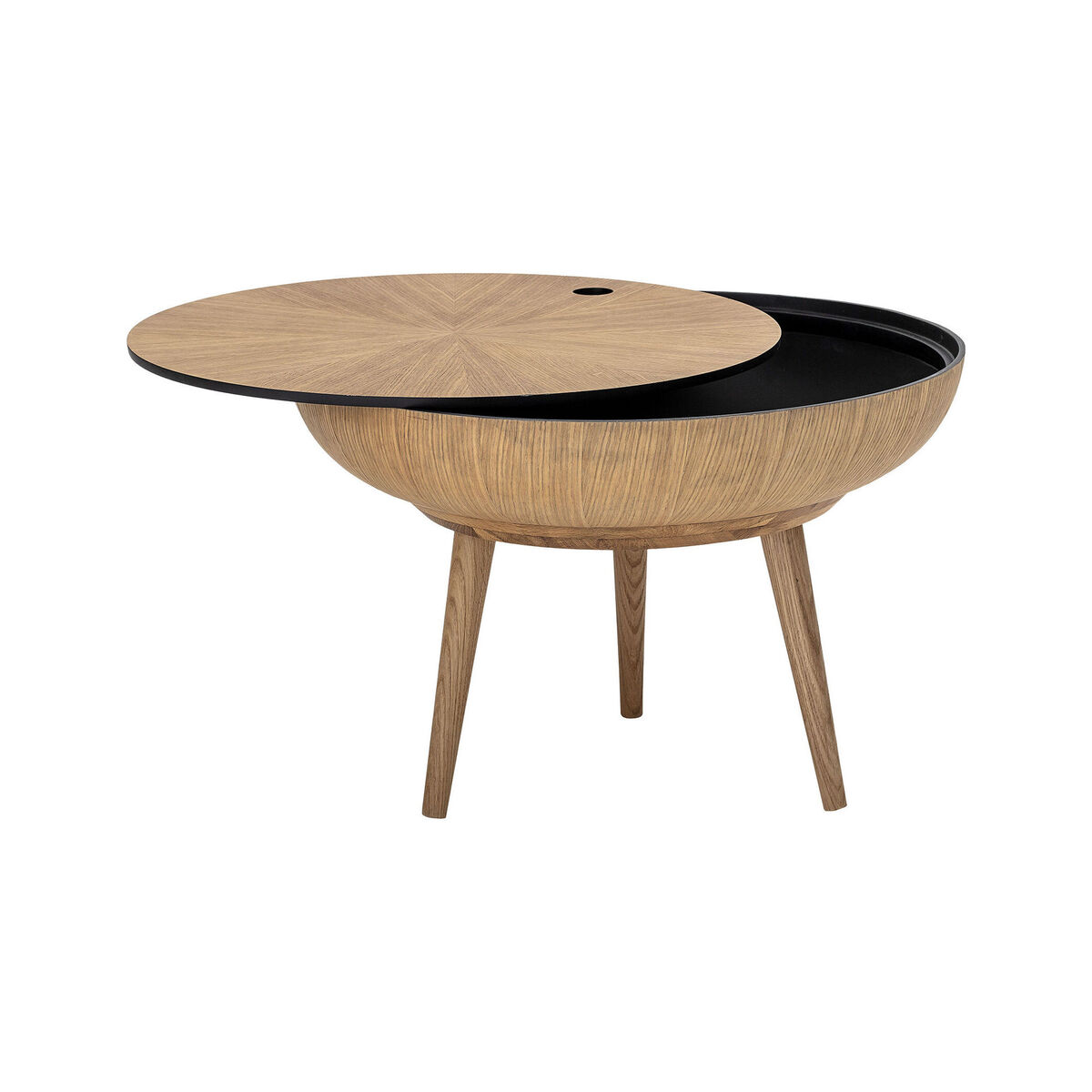Ronda Coffee table - / Detachable top - Ø 60 cm by Bloomingville Natural wood – image 2