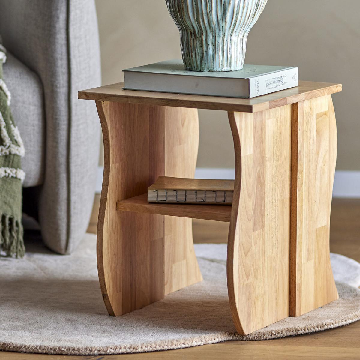 Bark End table natural wood / 38 x 38 x H 45.5 cm - Bloomingville – image 2