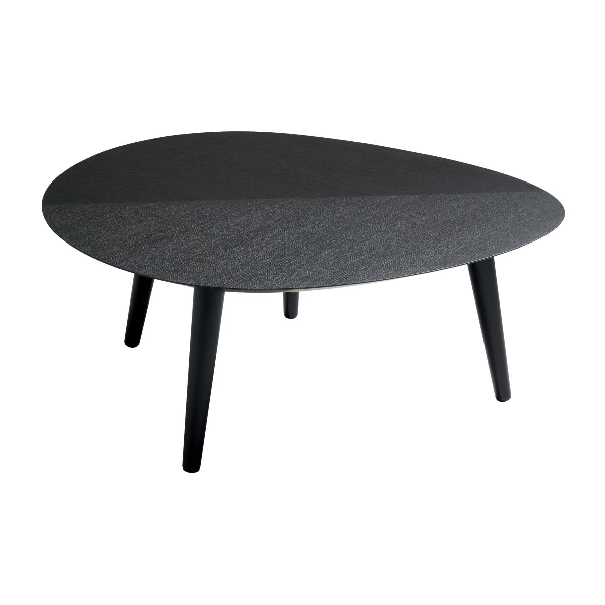 Tweed Mini Medium Coffee table wood black / 96 x 99 cm - Zanotta – image 1