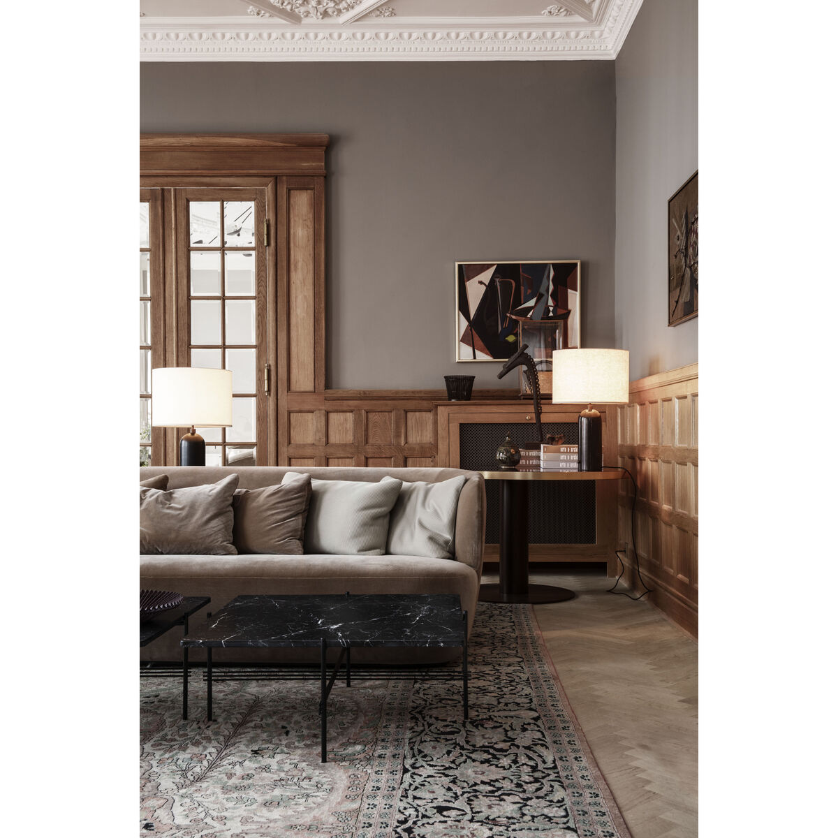 TS Coffee table - / Gamfratesi - 80 x 80 cm - Marble by Gubi Grey – image 2