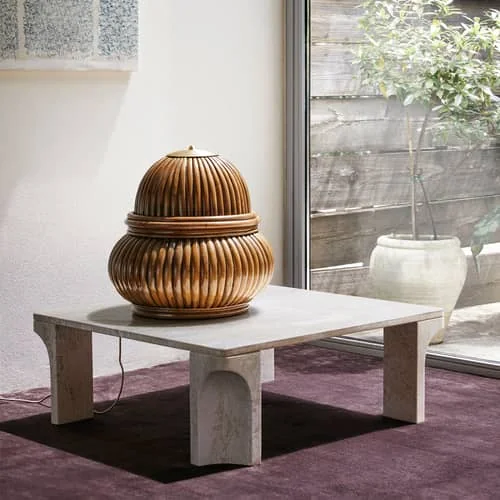 Doric Coffee table marble grey / 80 x 80 cm - Gubi – image 3