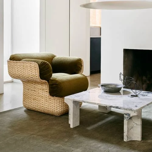 Doric Coffee table marble grey / 80 x 80 cm - Gubi – image 6