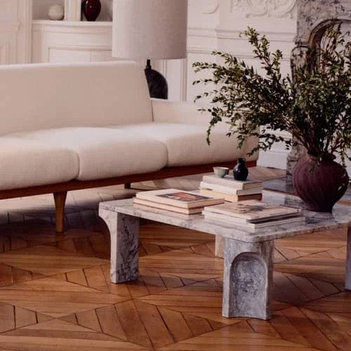 Doric Coffee table marble grey / 80 x 80 cm - Gubi – image 8