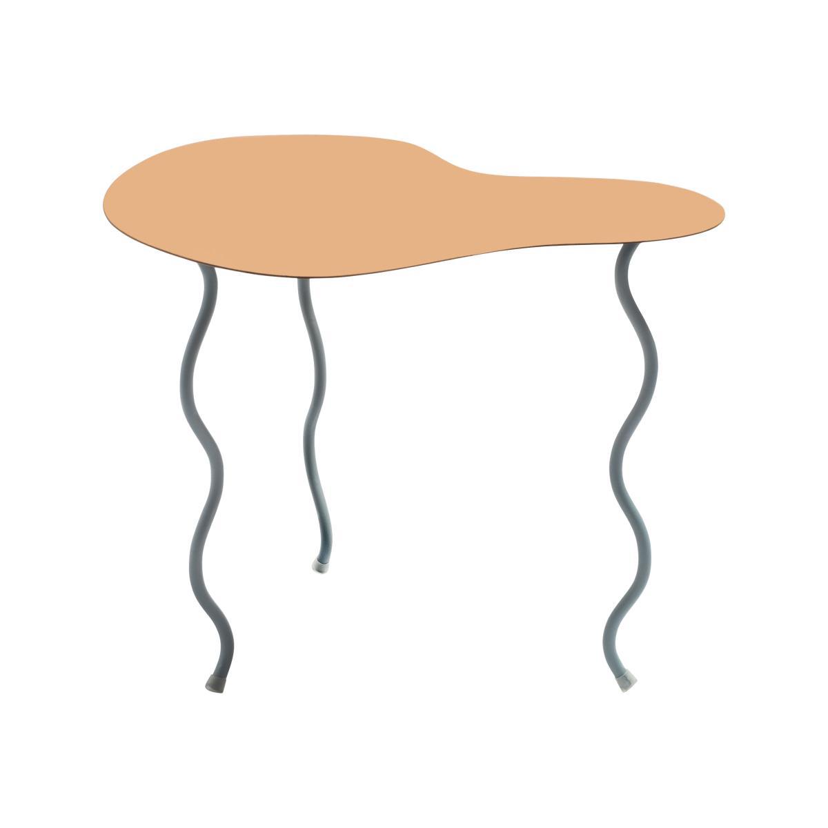Squiggle Small Table s'appoint - / 45 x 34 x H 35 cm - Metal by & klevering Orange – image 1