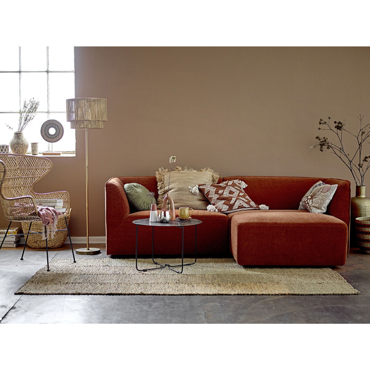 Adele Coffee table - / Ø 63.5 cm - Patinated metal by Bloomingville Brown – image 3