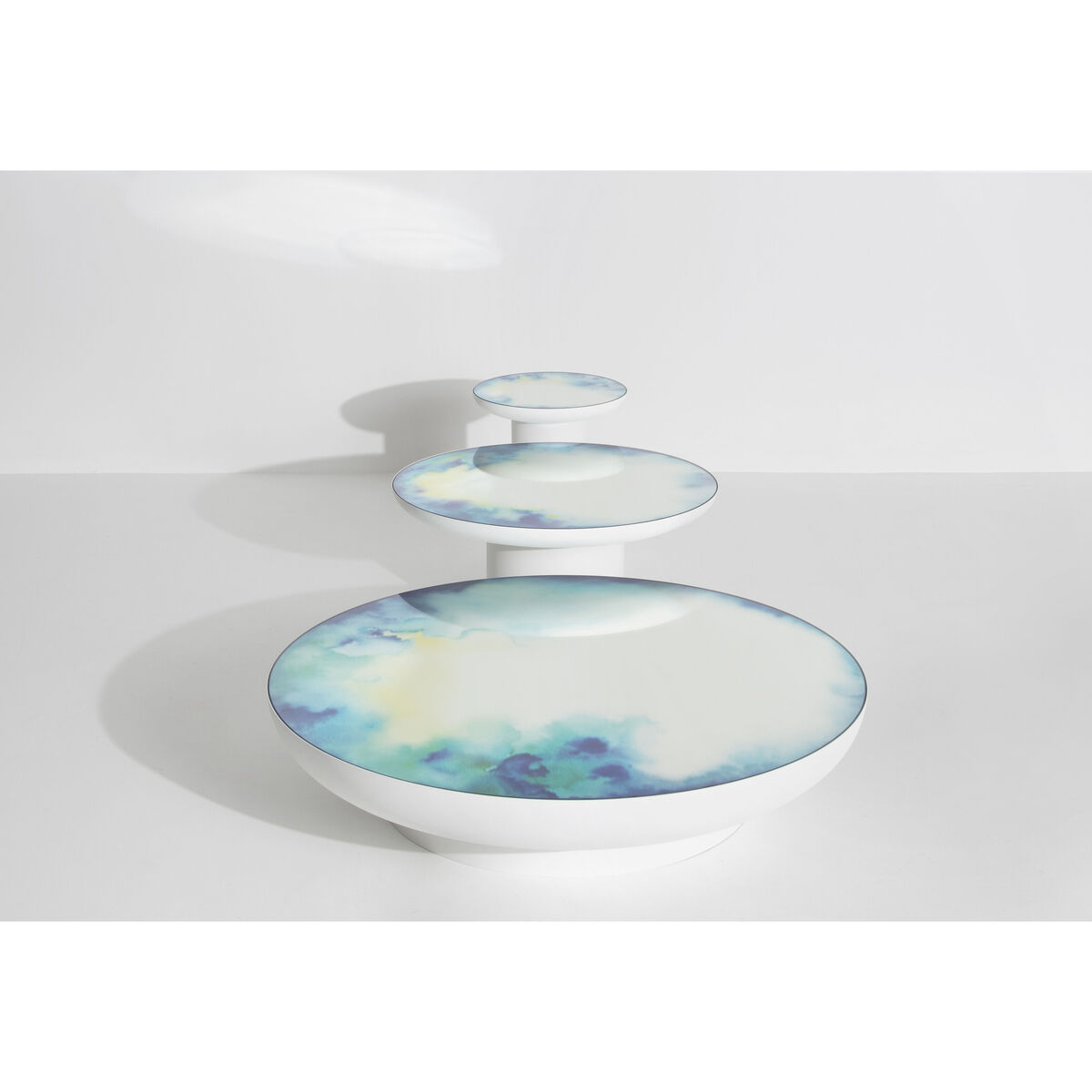 Francis Extra- large Coffee table - / Ø 110 x H 24 cm - Mirror by Petite Friture White/Mirror – image 11