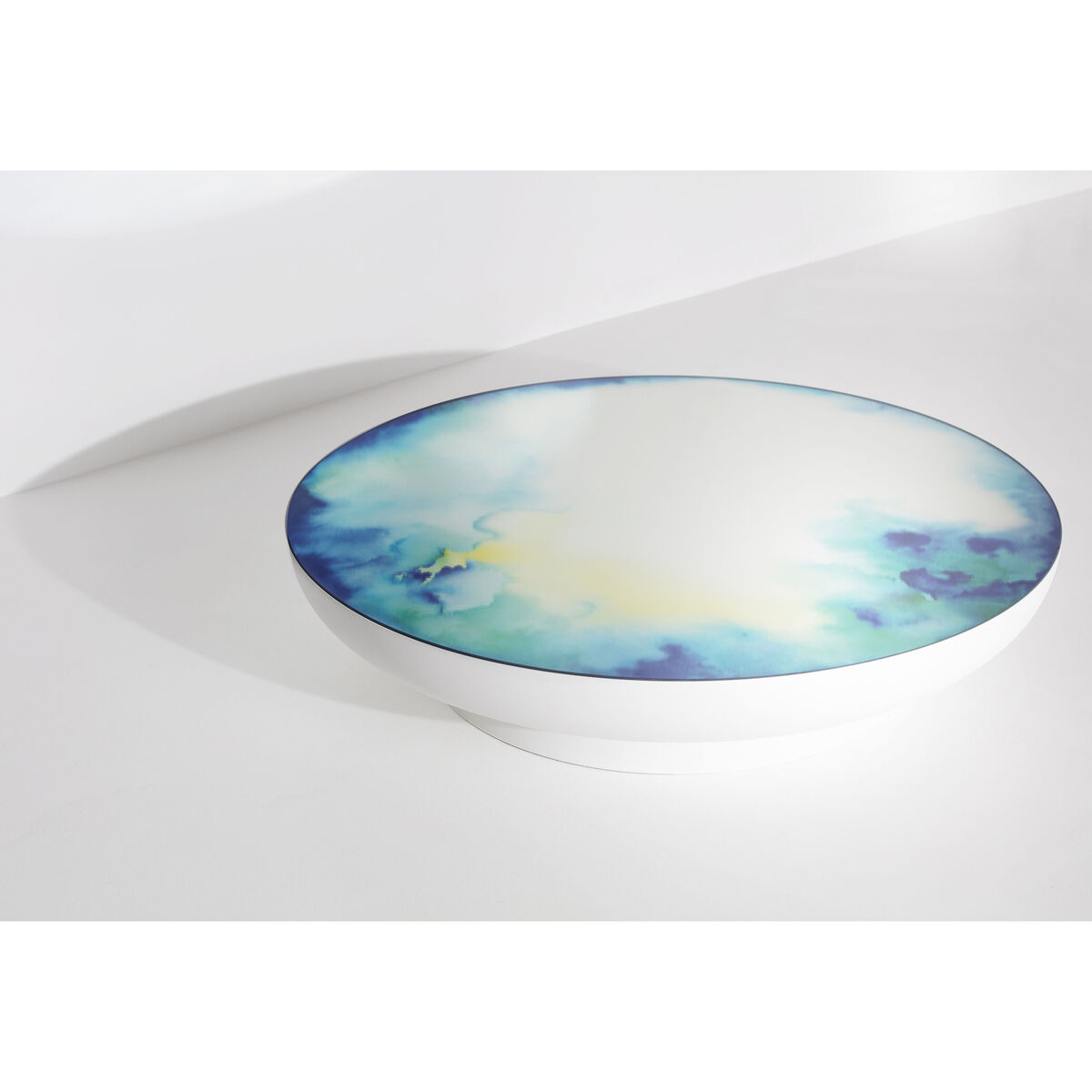 Francis Extra- large Coffee table - / Ø 110 x H 24 cm - Mirror by Petite Friture White/Mirror – image 3