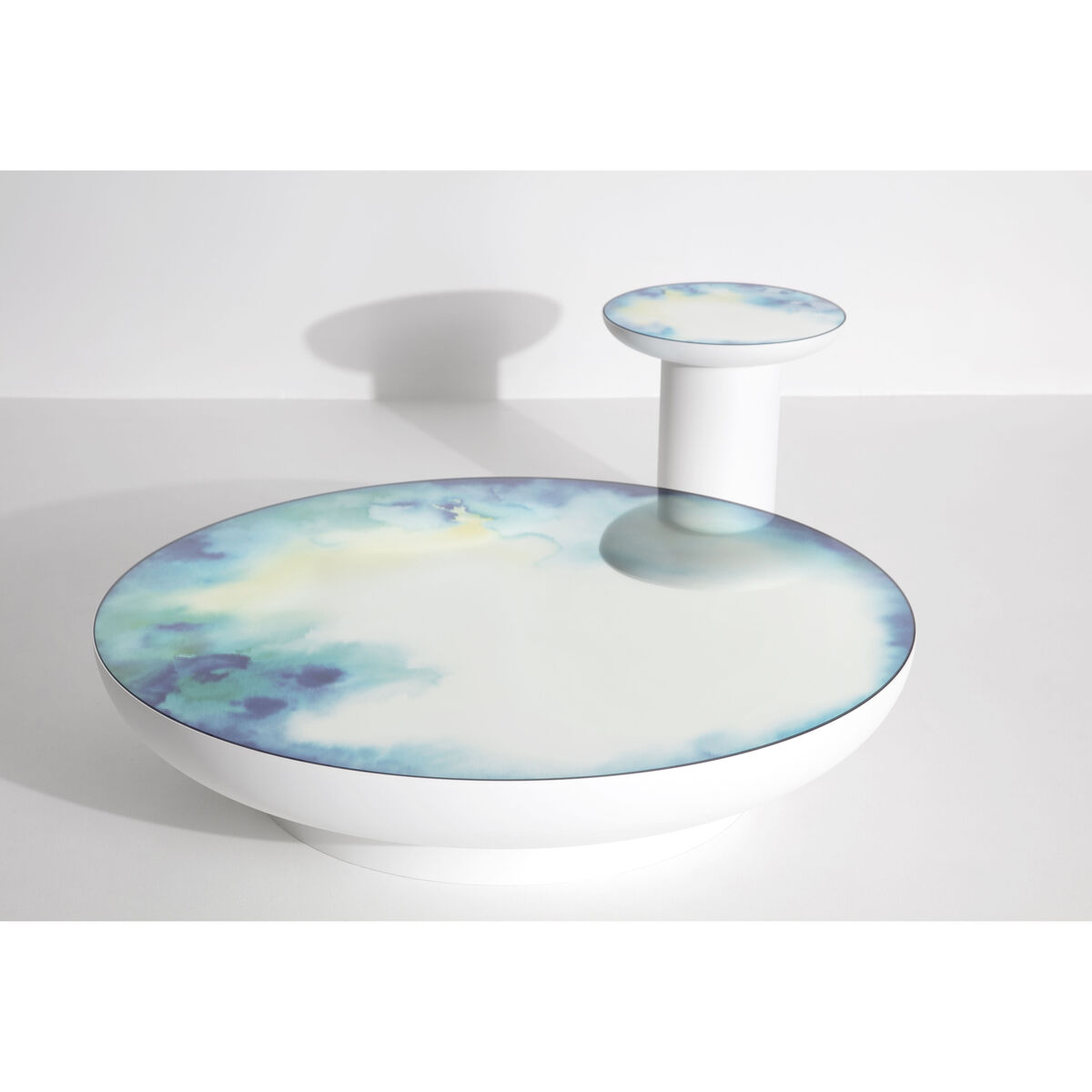 Francis Extra- large Coffee table - / Ø 110 x H 24 cm - Mirror by Petite Friture White/Mirror – image 4