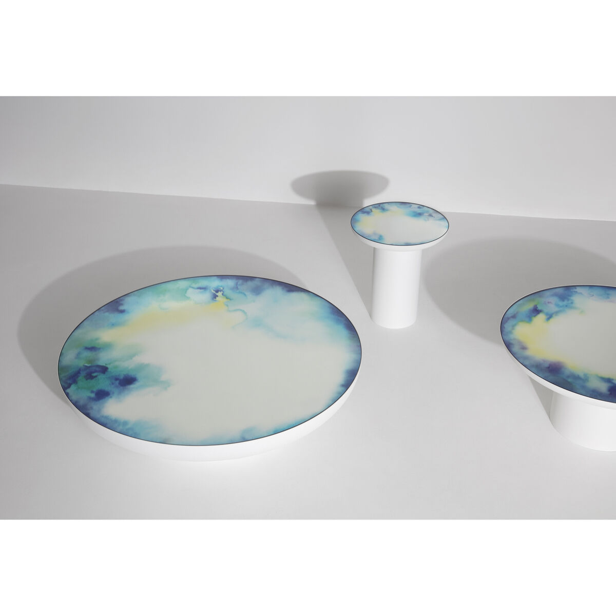 Francis Extra- large Coffee table - / Ø 110 x H 24 cm - Mirror by Petite Friture White/Mirror – image 5