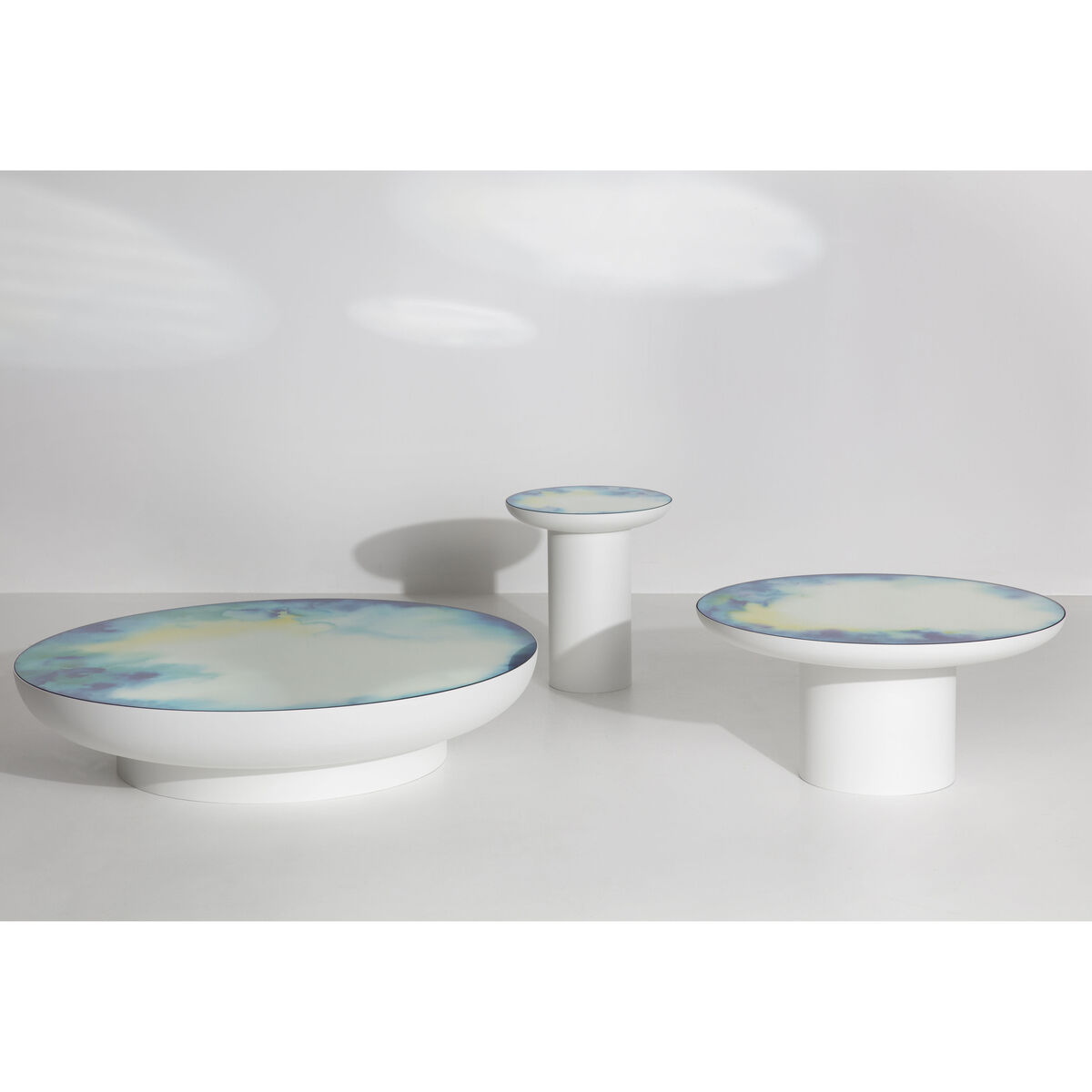 Francis Extra- large Coffee table - / Ø 110 x H 24 cm - Mirror by Petite Friture White/Mirror – image 7
