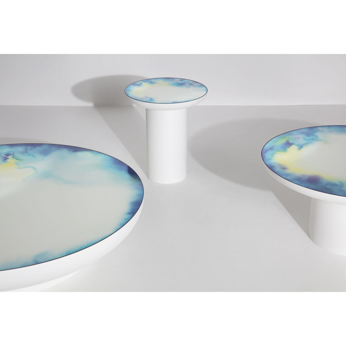 Francis Extra- large Coffee table - / Ø 110 x H 24 cm - Mirror by Petite Friture White/Mirror – image 8