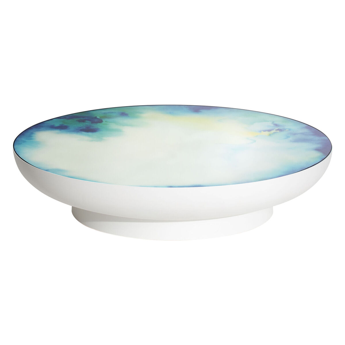 Francis Extra- large Coffee table - / Ø 110 x H 24 cm - Mirror by Petite Friture White/Mirror – image 1