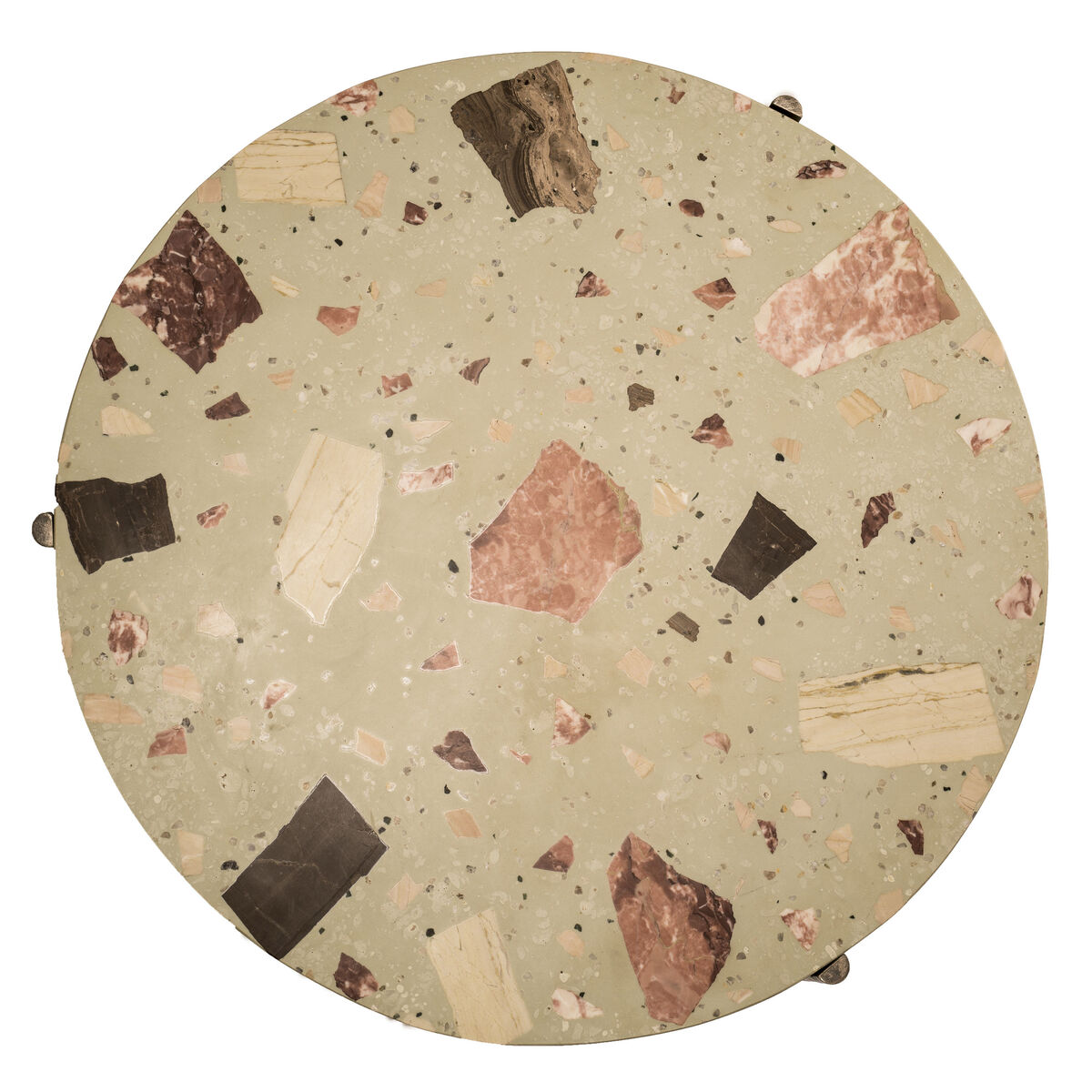 Nougat Coffee table - / Ø 71 x H 40 cm - Terrazzo by Pols Potten White – image 2