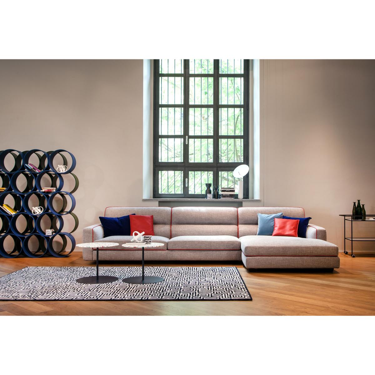 Gong Terrazzo Coffee table - / Giulio Cappellini, 2004 - Ø 50 x H 42 cm / Metal by Cappellini Multicoloured – image 5