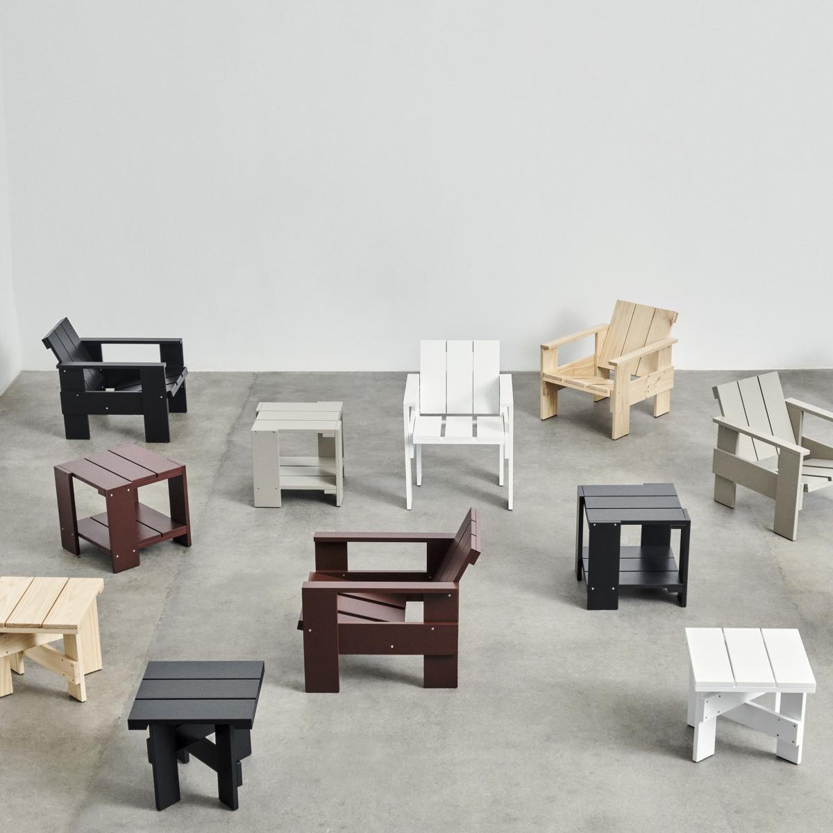 Crate Coffee table natural wood / Gerrit Rietveld - 49.5 x 49.5 x H 45 cm - Hay – image 3