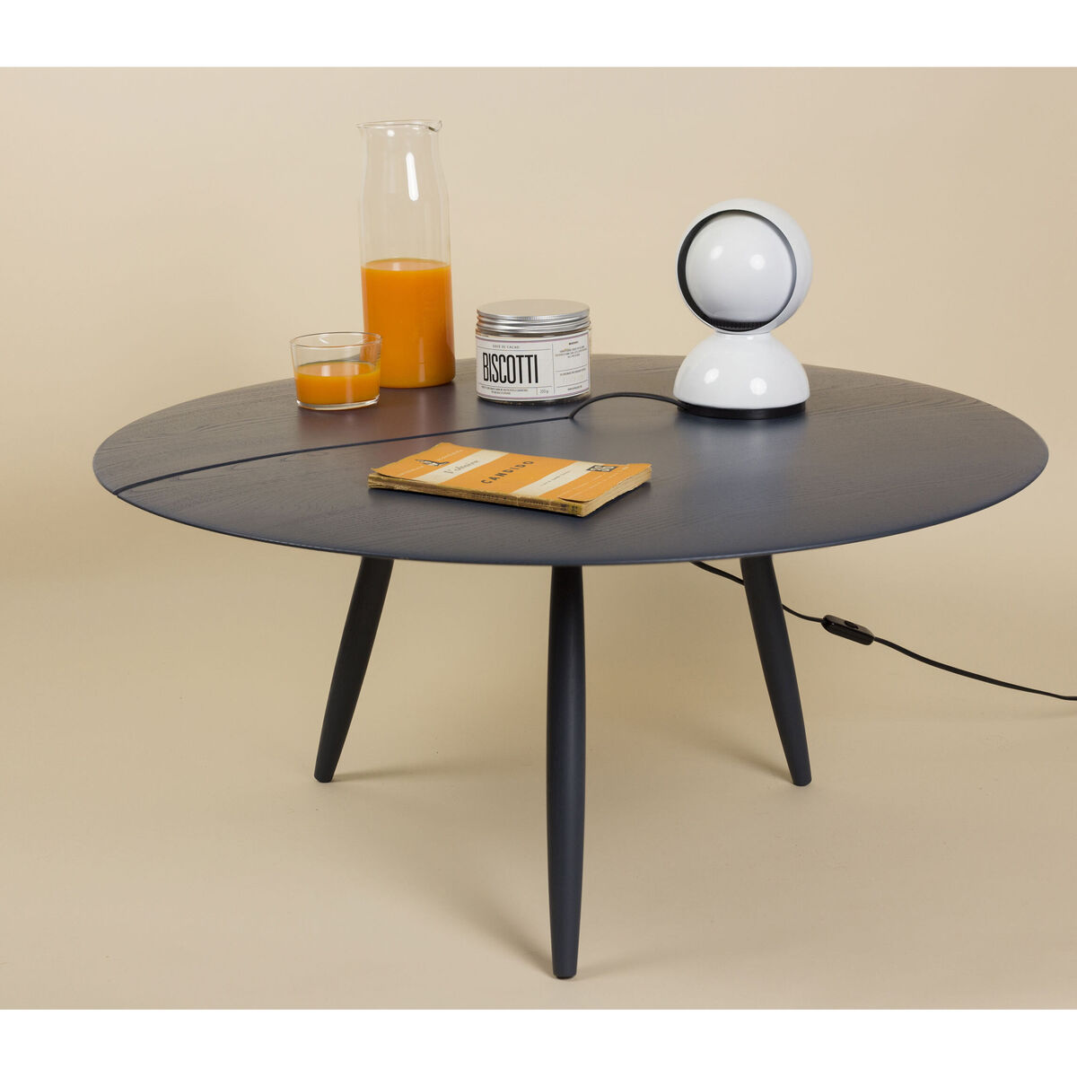 Orio Coffee table - / Ø 80 cm by Internoitaliano Blue – image 6