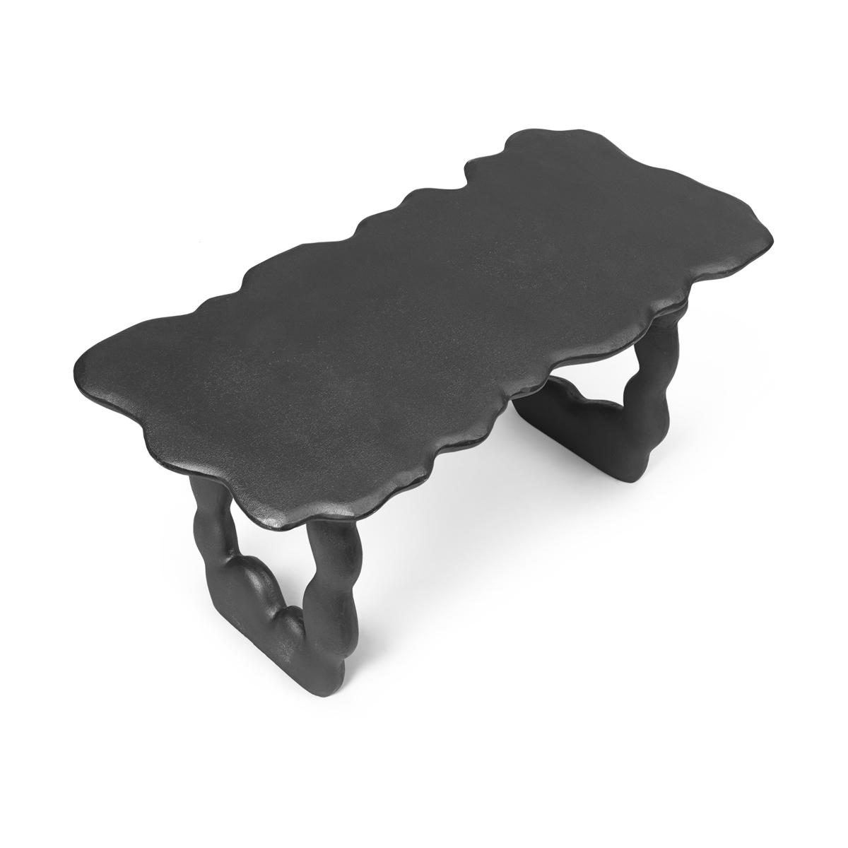 ferm LIVING Dal Piece coffee table 100x50x47 cm Black Aluminium – image 2