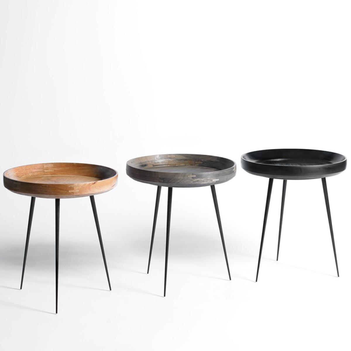 Mater Bowl Large table mango sirka grey. black stand – image 3