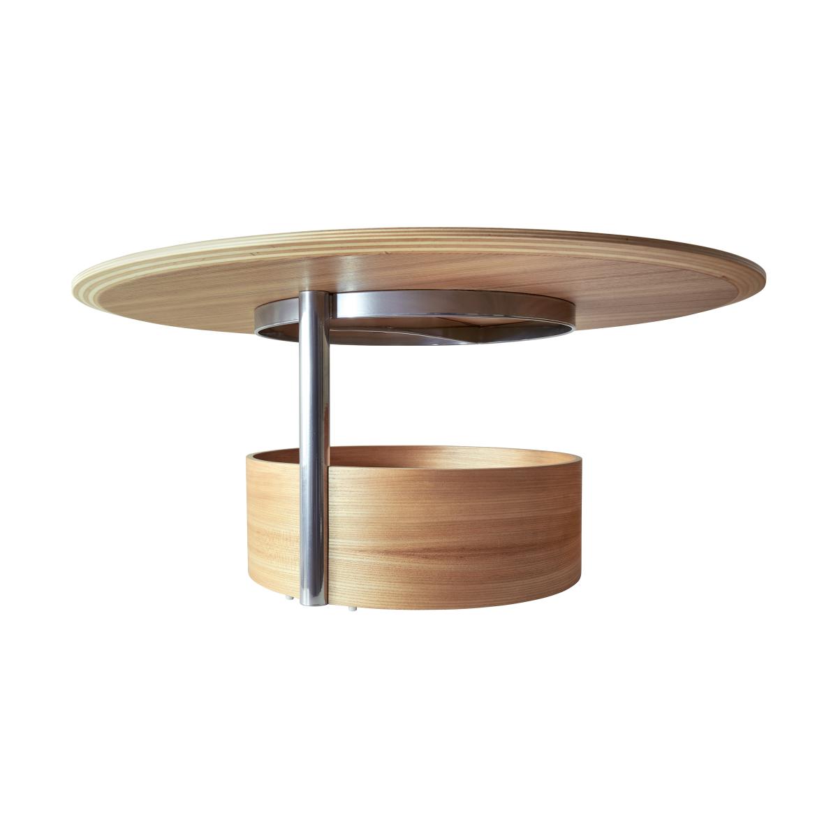Maze Parasol L coffee table Ø90 cm Oak – image 2