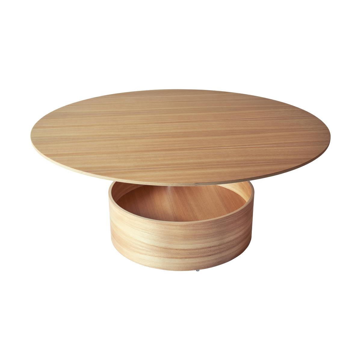 Maze Parasol L coffee table Ø90 cm Oak – image 3
