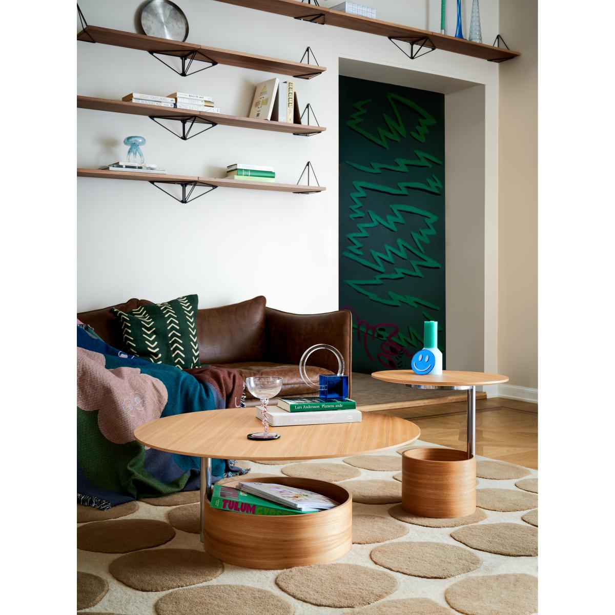 Maze Parasol L coffee table Ø90 cm Oak – image 4