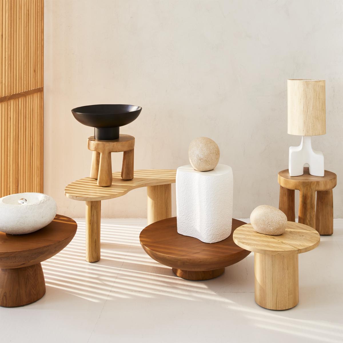 URBAN NATURE CULTURE Yuki A coffee table Ø40x30 cm Natural – image 4
