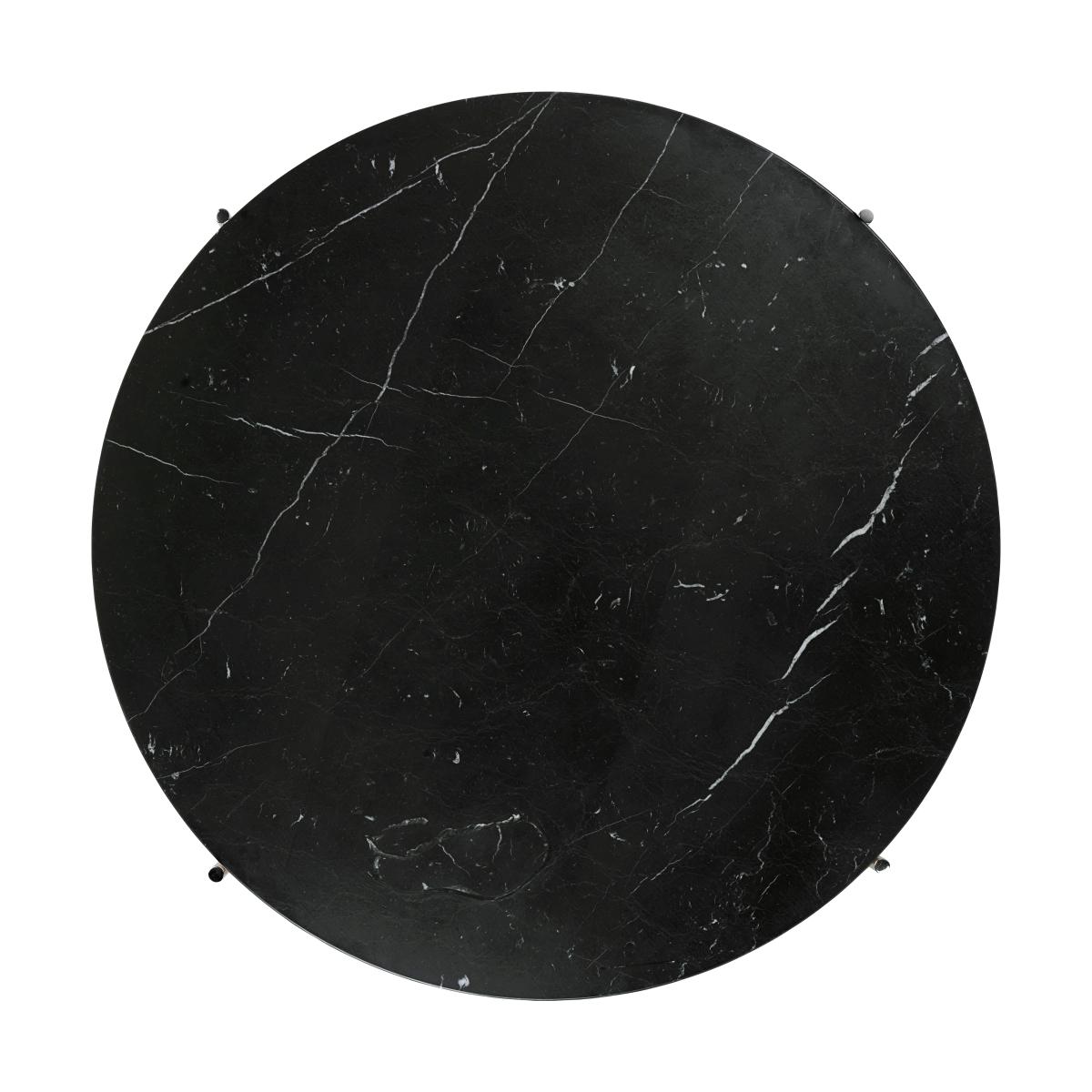 Gubi TS coffee table polished steel Ø80 Black marquina marble – image 2