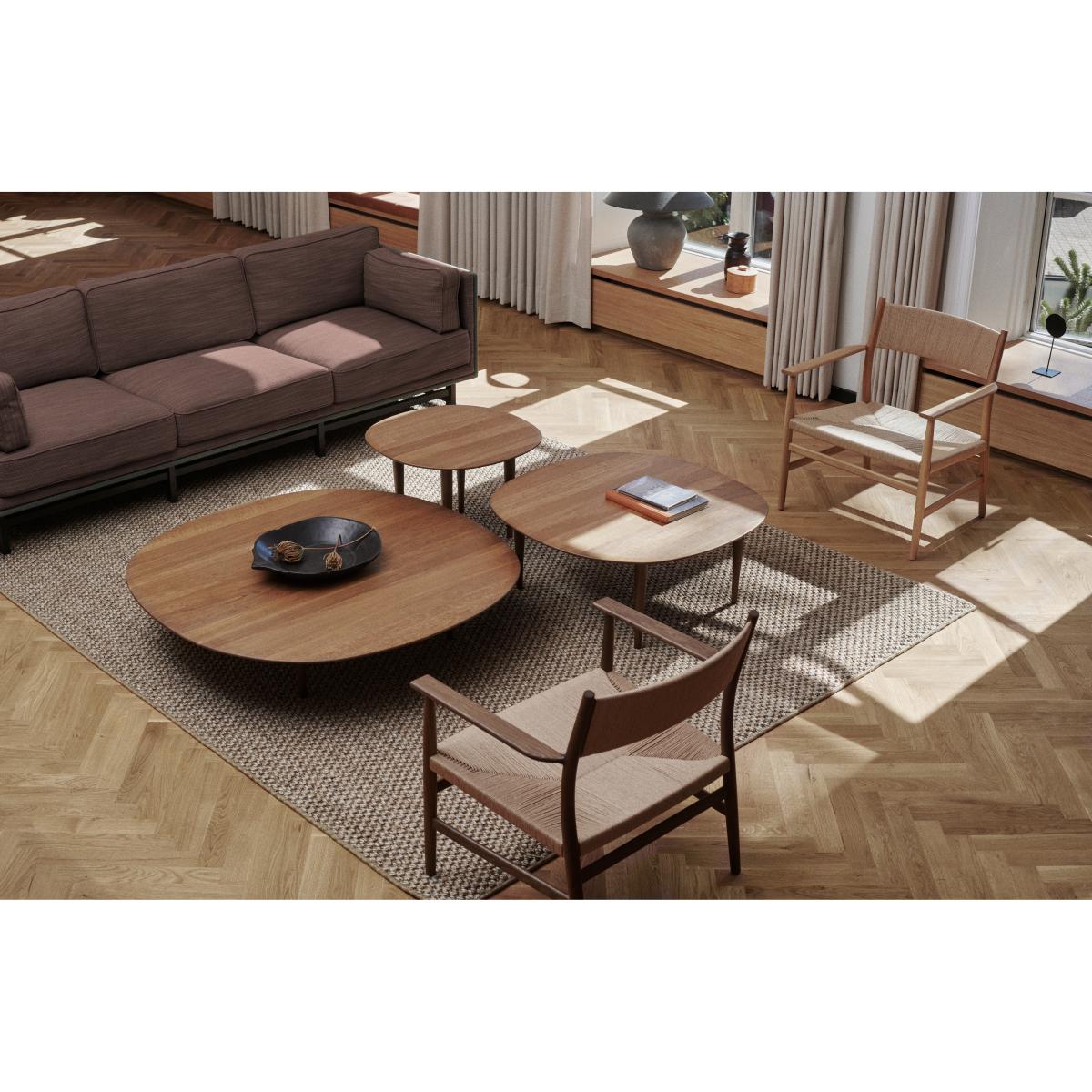 Brdr. Krüger Jari coffee table Ø118 cm Smoke oiled oak – image 9