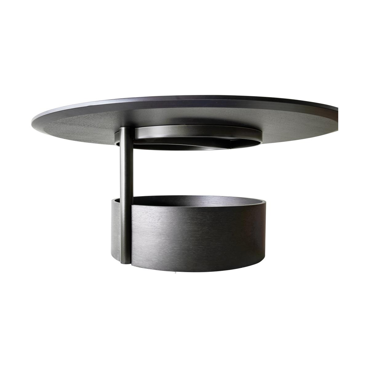 Maze Parasol L coffee table Ø90 cm Dark stained oak – image 3