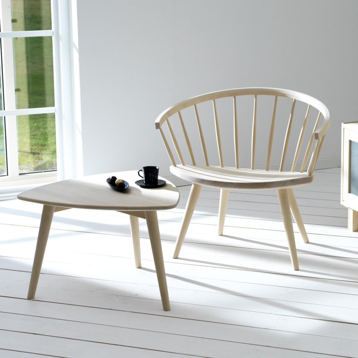 Stolab Yngve coffee table Birch light matt lacquer. h.40cm – image 2