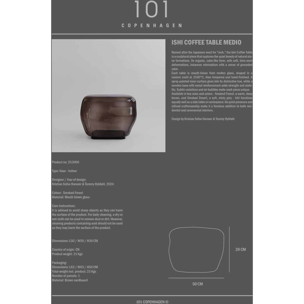 101 Copenhagen Isis coffee table medium Smoked forest – image 2
