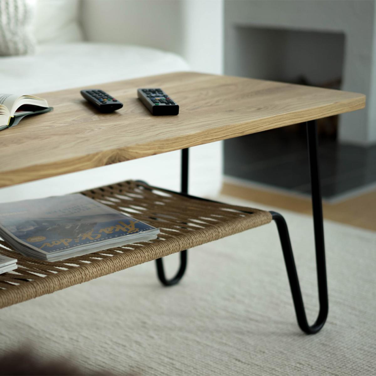 Mavis Marcel coffee table oak oil rustic 120x50 – image 2