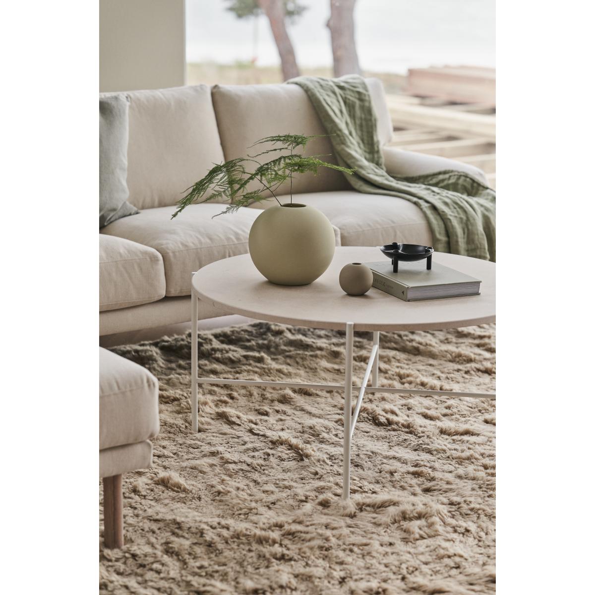 1898 Aplaryd coffee table 90 cm Beige limestone – image 2