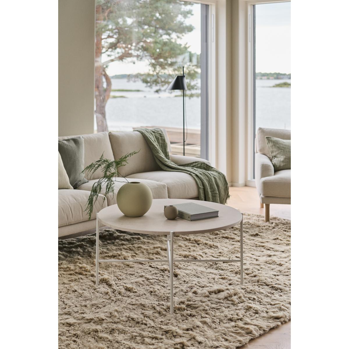 1898 Aplaryd coffee table 90 cm Beige limestone – image 4