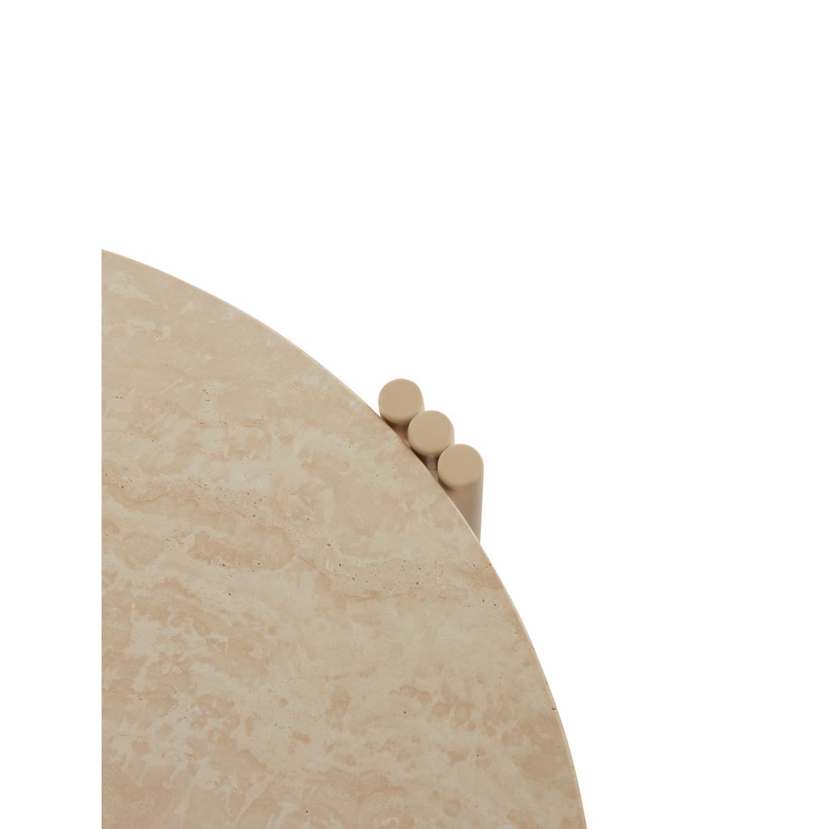 AYTM Tribus coffee table Ø80 cm Light Sand-travertine – image 3