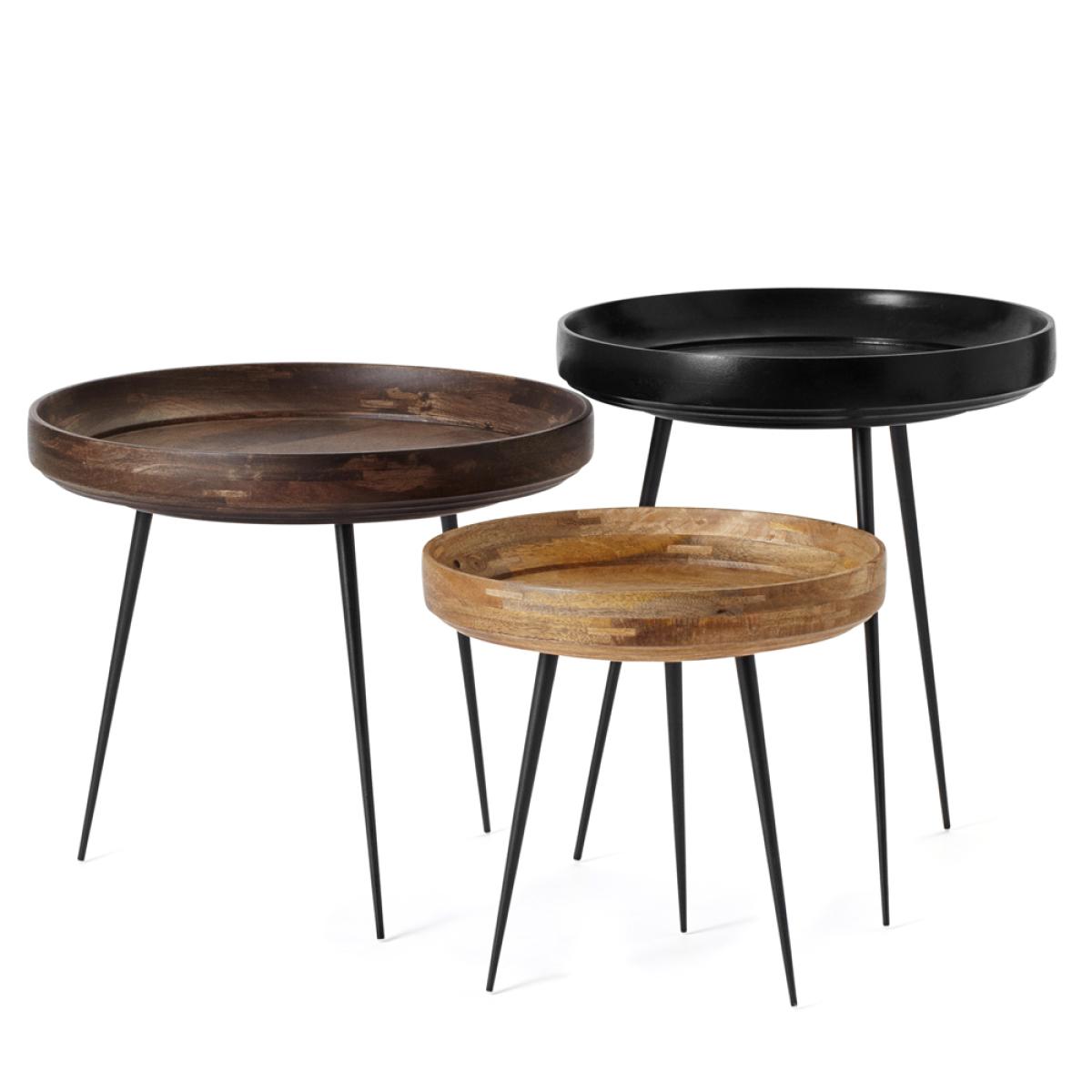 Mater Bowl medium table mango sirka grey. black stand – image 4
