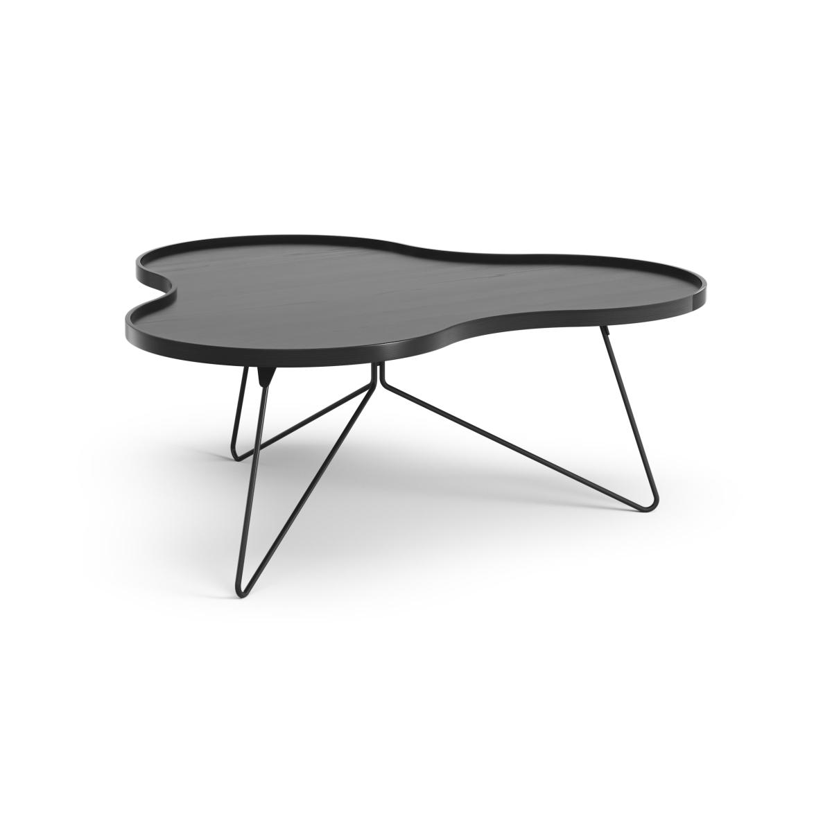 Swedese Flower mono table 107x114 cm H45 cm Ash black glazed – image 3