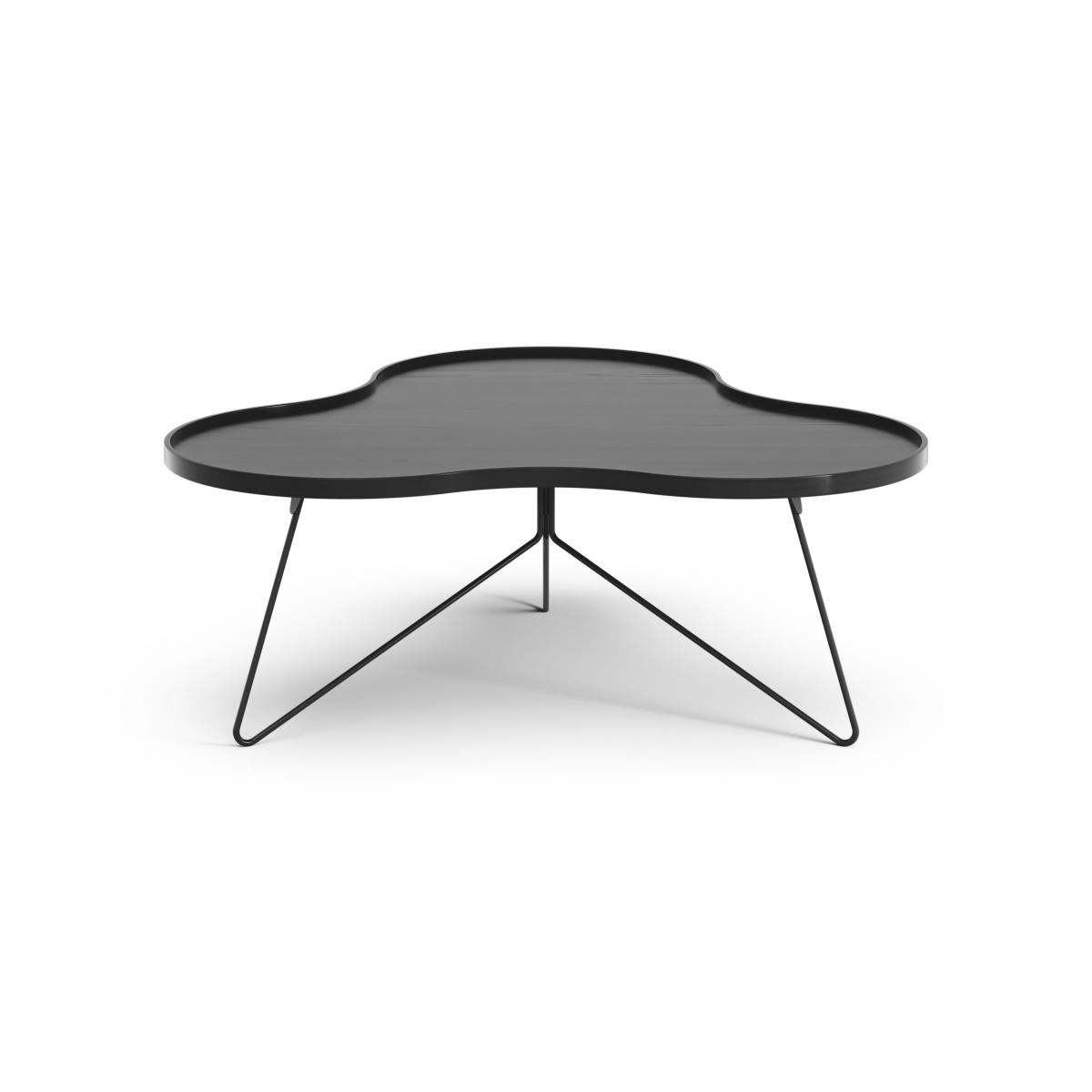 Swedese Flower mono table 107x114 cm H45 cm Ash black glazed – image 4