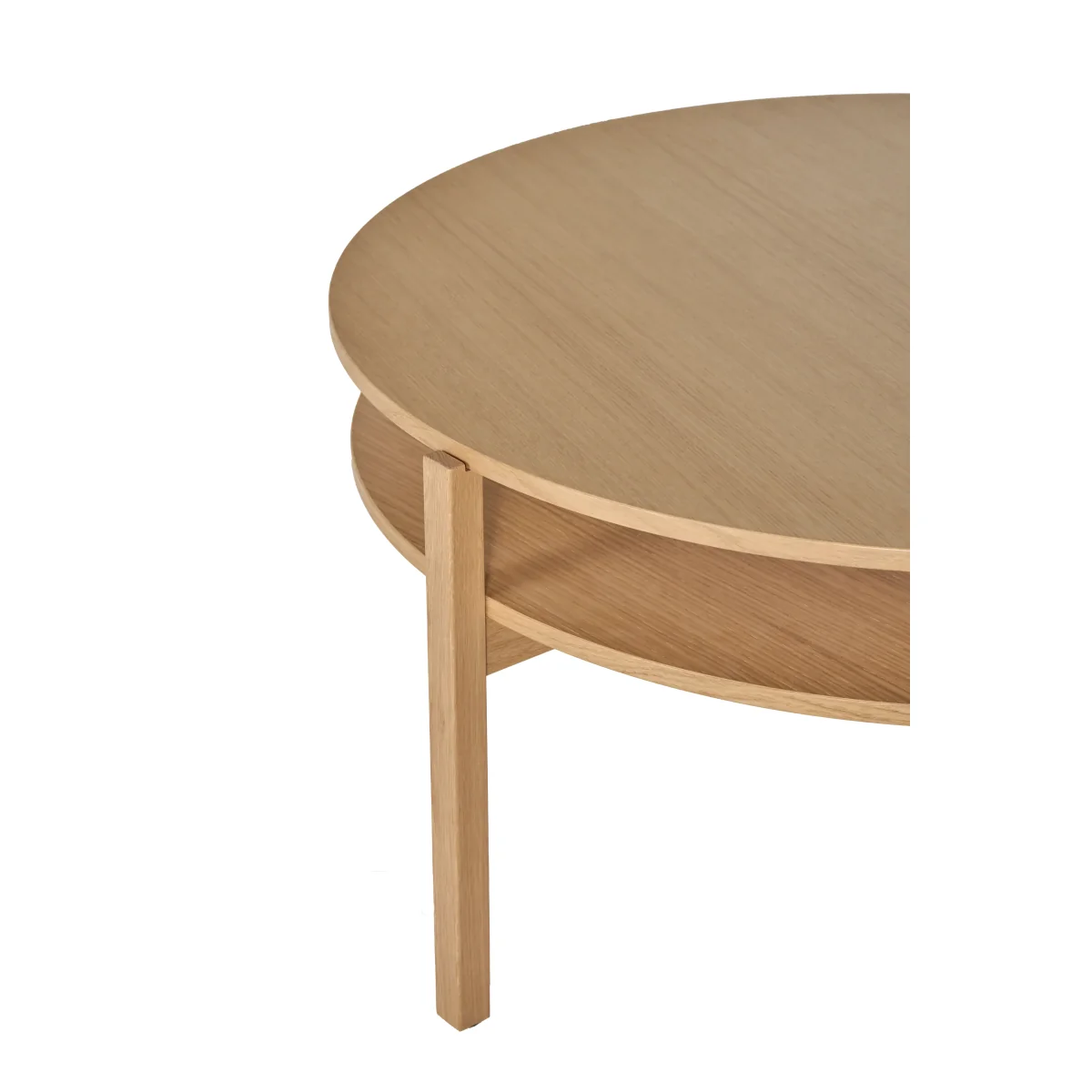 1898 Lid coffee table White pigmented oak Ø90 cm – image 2