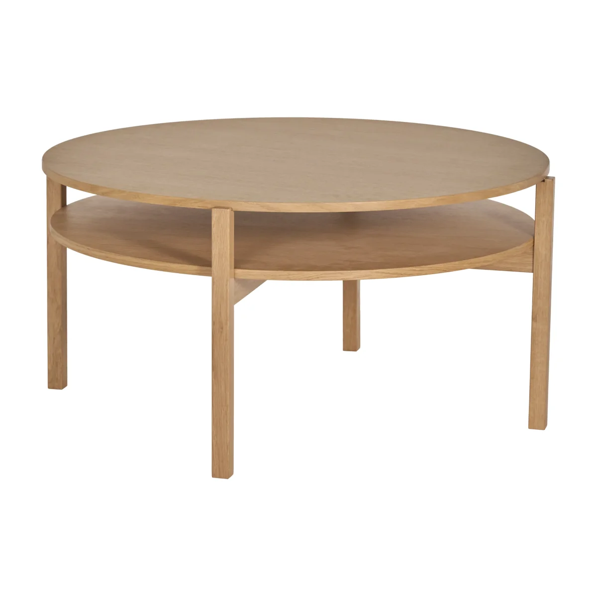 1898 Lid coffee table White pigmented oak Ø90 cm – image 1
