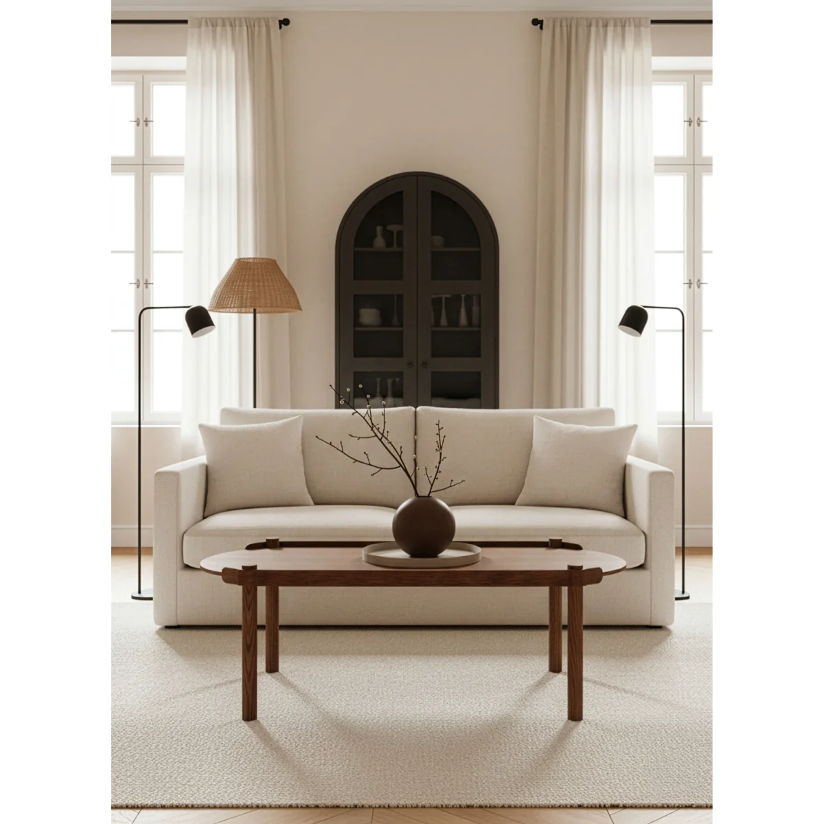 Cooee Design Woody table 50x105 cm Dark stained oak – image 2