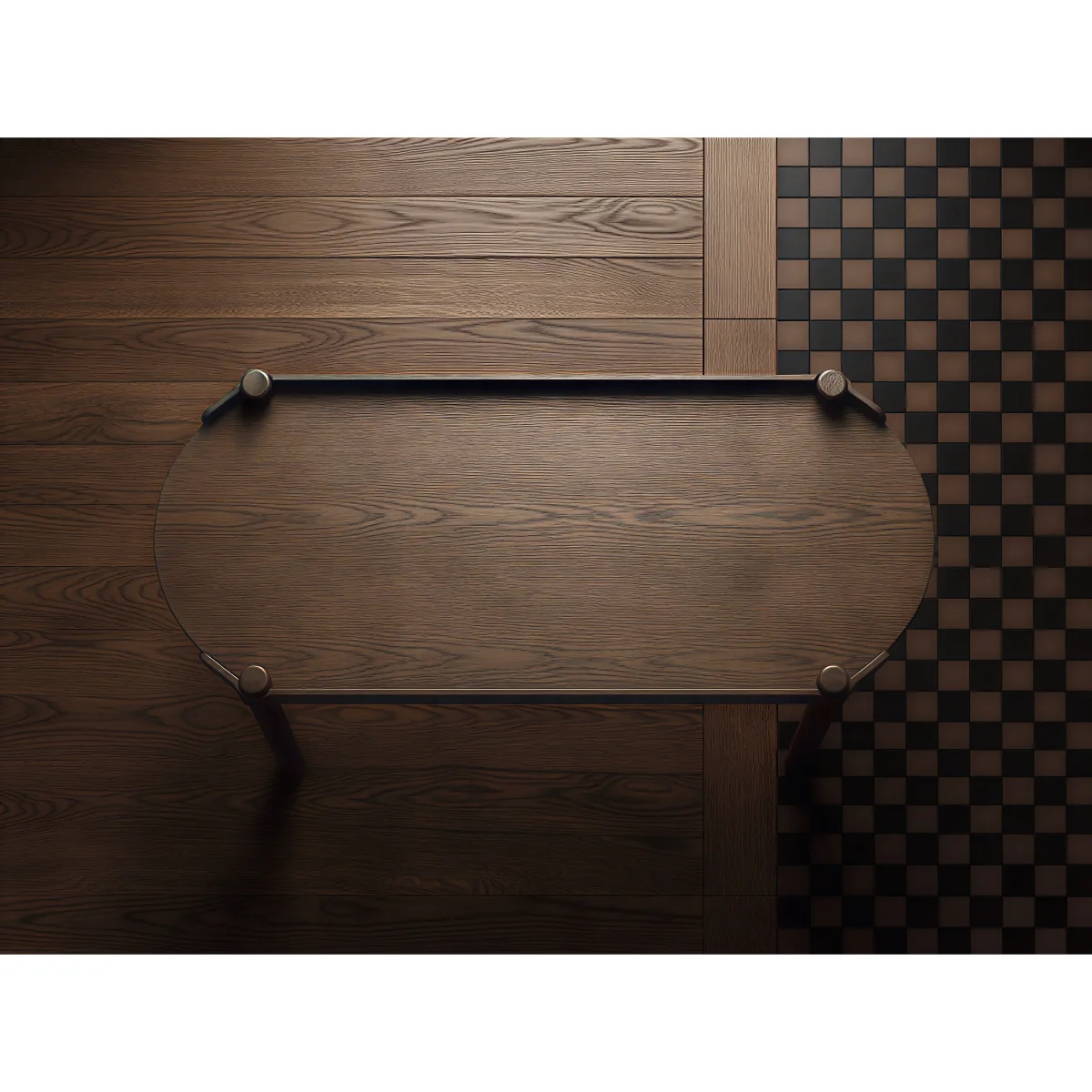 Cooee Design Woody table 50x105 cm Dark stained oak – image 3