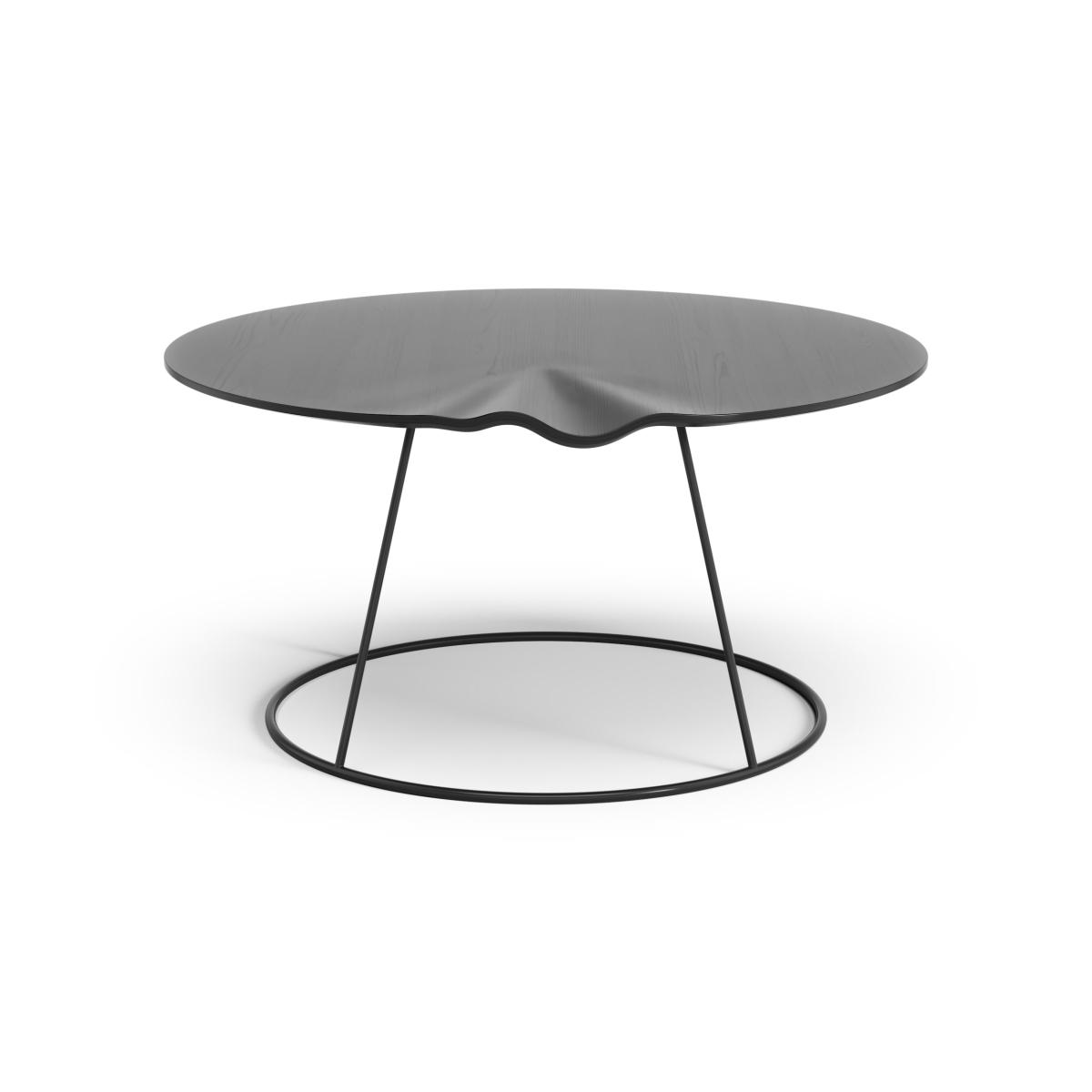 Swedese Breeze table with wave Ø80 cm Black – image 3