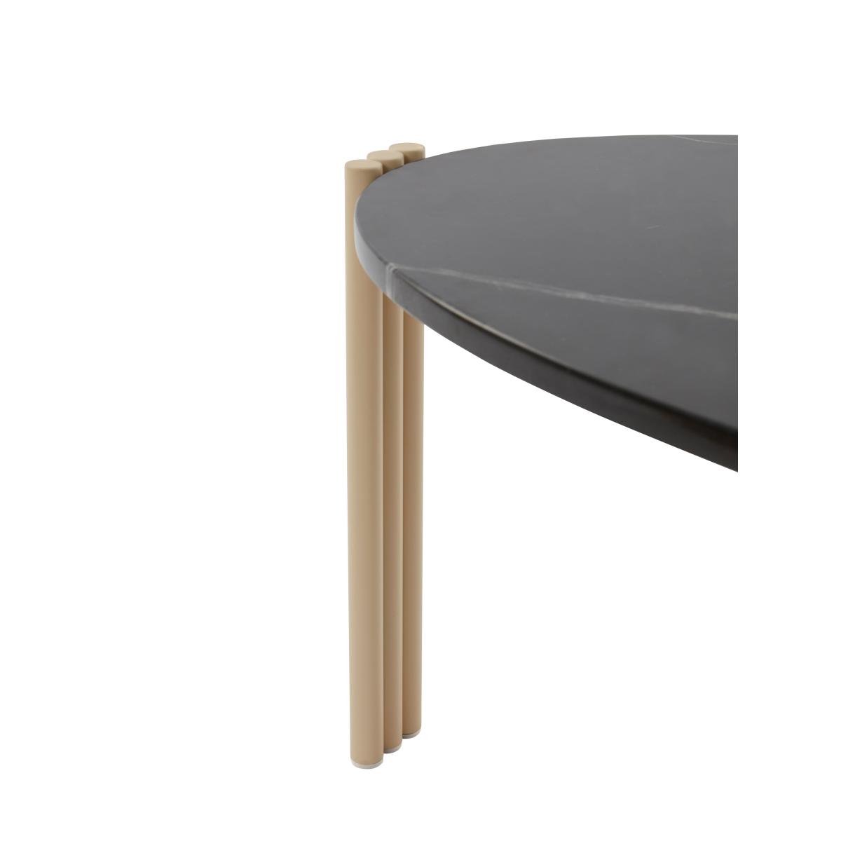 AYTM Tribus coffee table oval 92.4 x 47.6 x 35 cm Light Sand-black – image 5