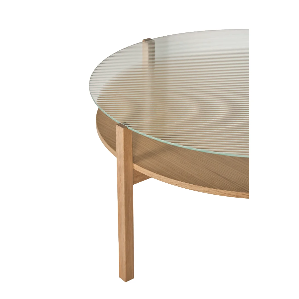 1898 Lid coffee table White pigmented oak-glass Ø90 cm – image 2