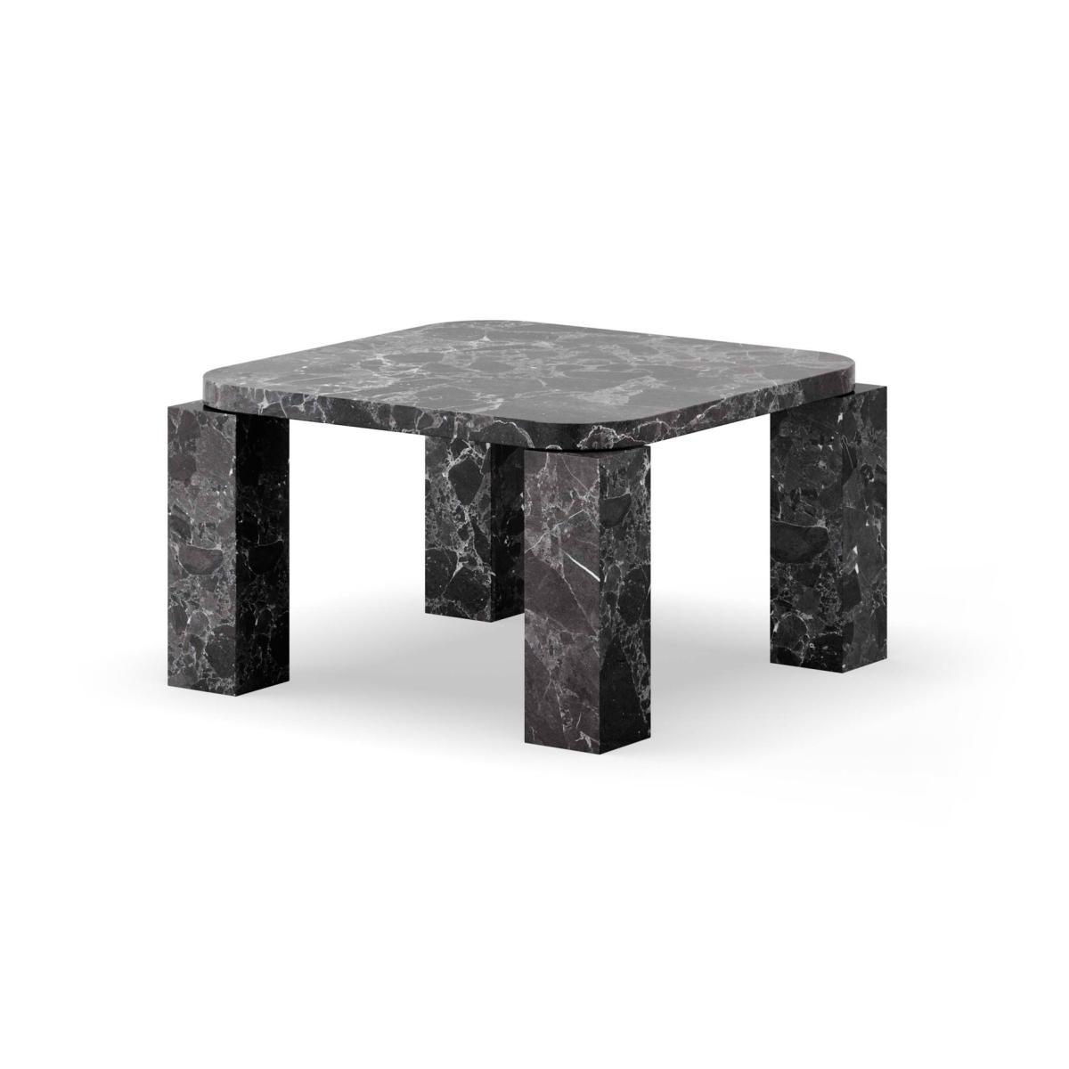 New Works Atlas coffee table 60x60 cm Costa black marble – image 2