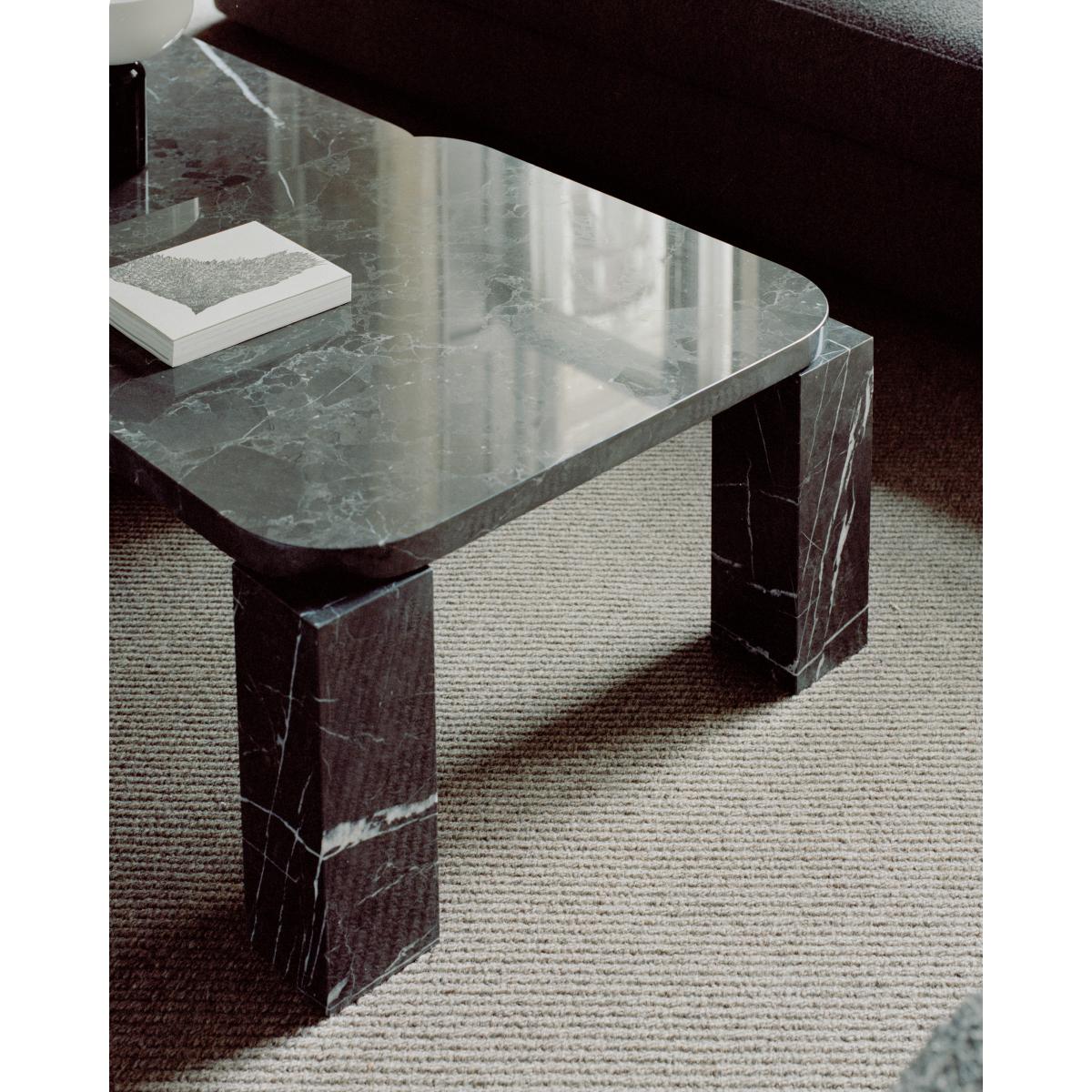 New Works Atlas coffee table 60x60 cm Costa black marble – image 3