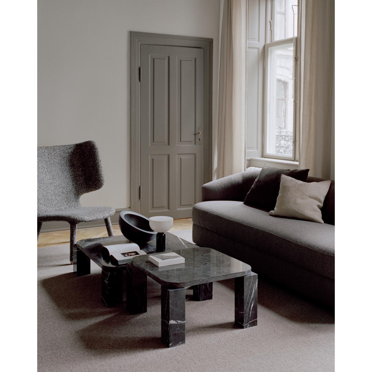 New Works Atlas coffee table 60x60 cm Costa black marble – image 4